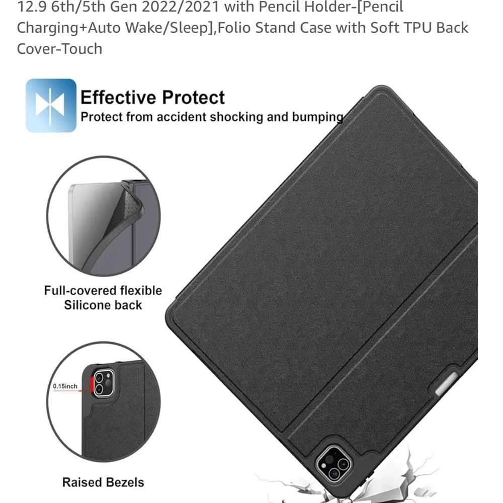 Supveco Case for iPad Air 13 Inch 2024 & iPad Pro 12.9 6th/5th/4th Gen
